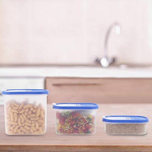 Cutting Edge 1800Ml Flip Top Modular Storage Container Blue (Set Of 3)