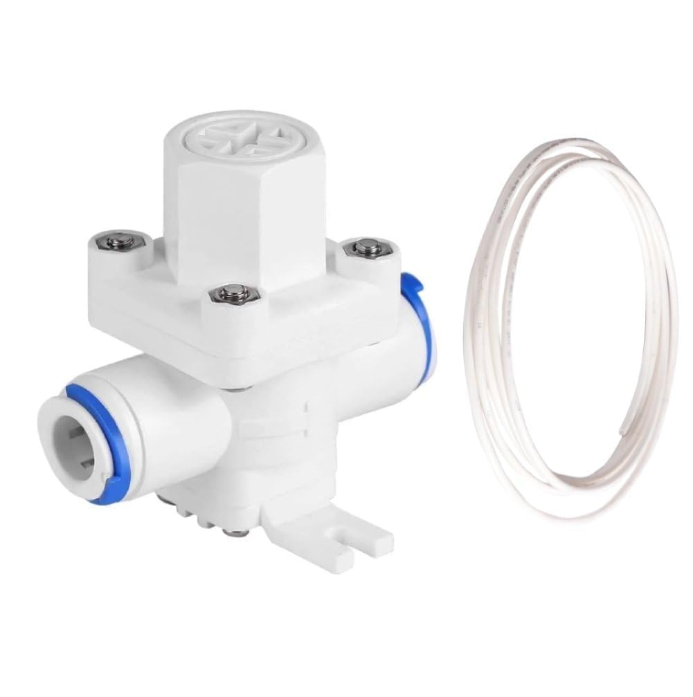 Noir Aqua Prv Ro Water Pressure Reducing Valve, 1/4 Relief Regulator Filter, Quick Push Fit, Reducer, 5.5 Cm