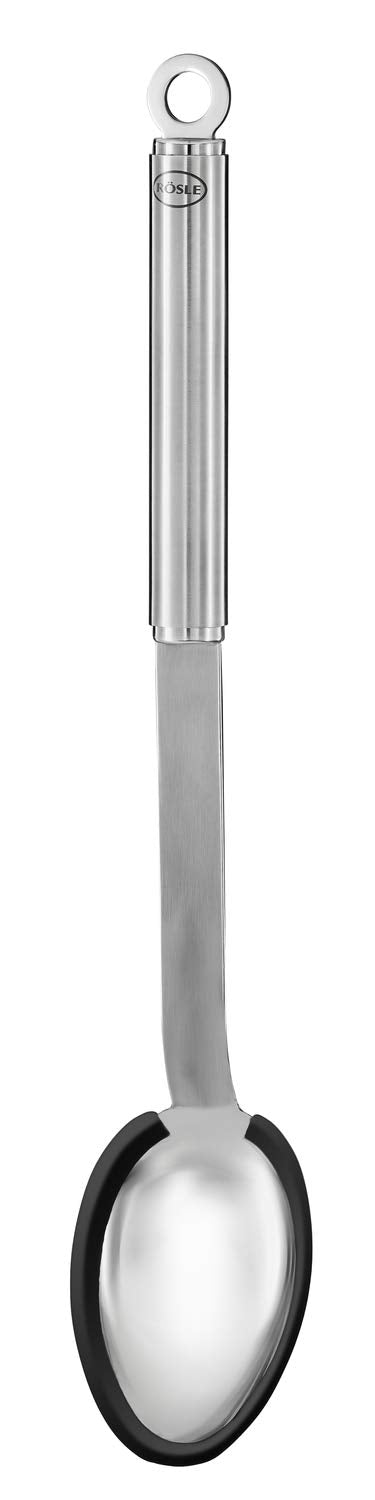 Rsle Rsle Stainless Steel Cooking, Silicone Edge, Basting Spoon