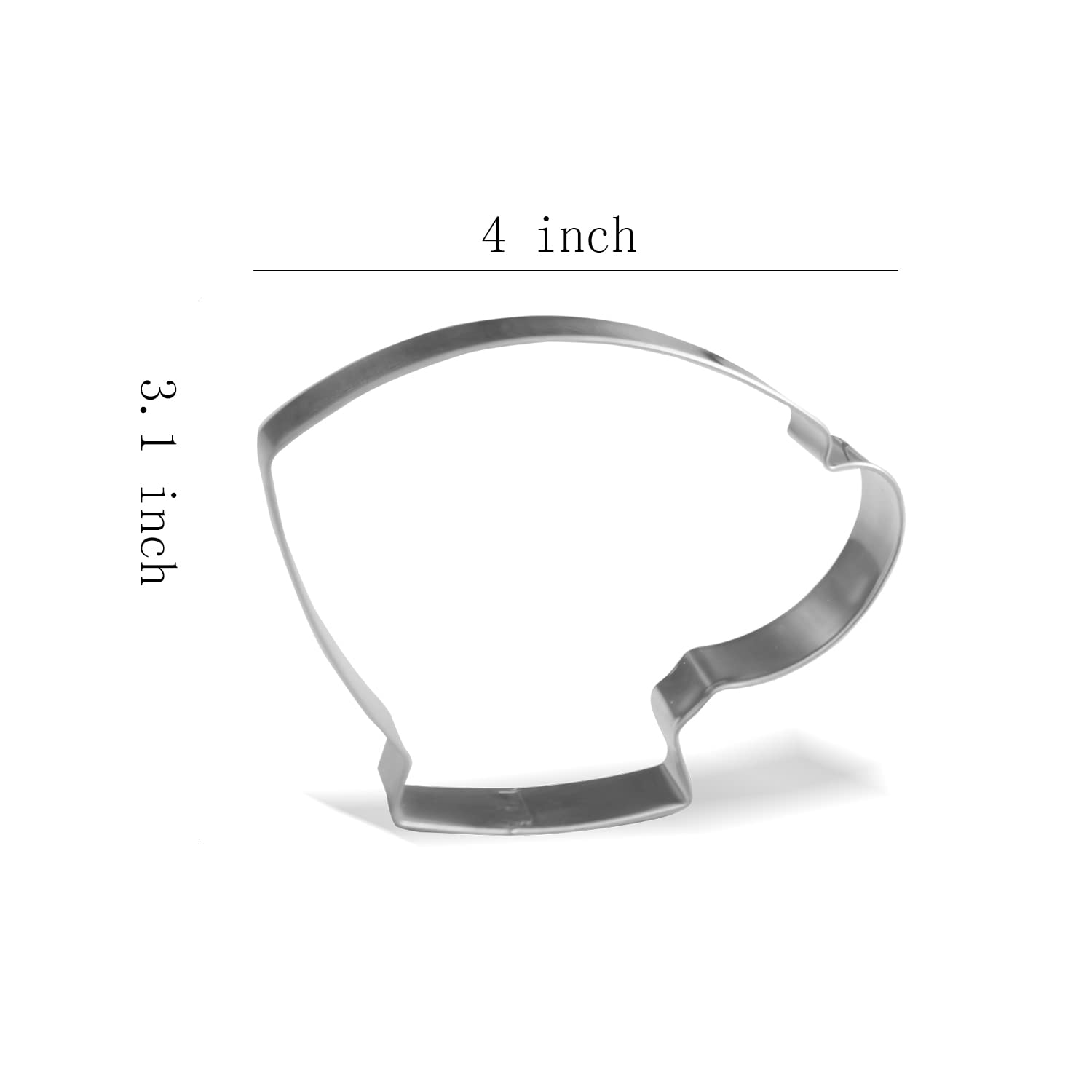 4 Inch Teacup Cookie Cutter - Stainless Steel