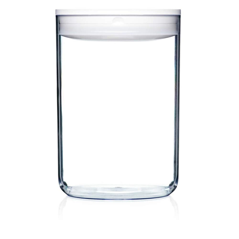 Click Clack Pantry Canister, 4.2-Quart, White Lid