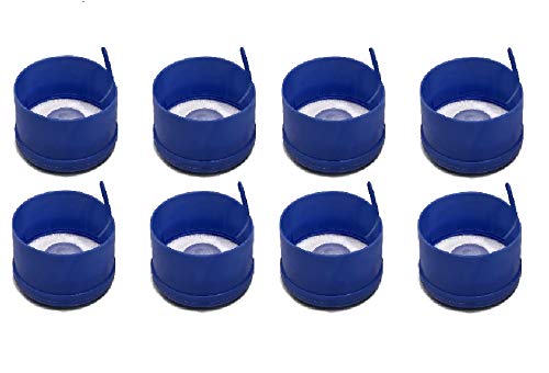 Aquanation Bpa Free Reusable Water Bottle Cap For 3 Or 5 Gallons - 55Mm Non Spill Anti-Splash (Quantity Of 8) Made In Usa