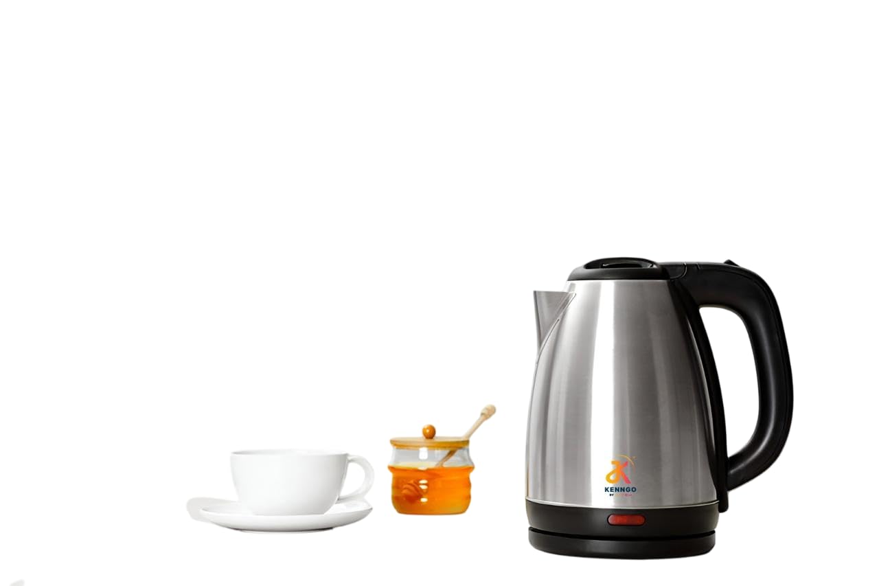 Kenngo Smart Electric Kettle - 1.5 Litre Capacity, Thermal Protection Handle, Auto Cut-Off & Dry Boil Safety Features, Stainless