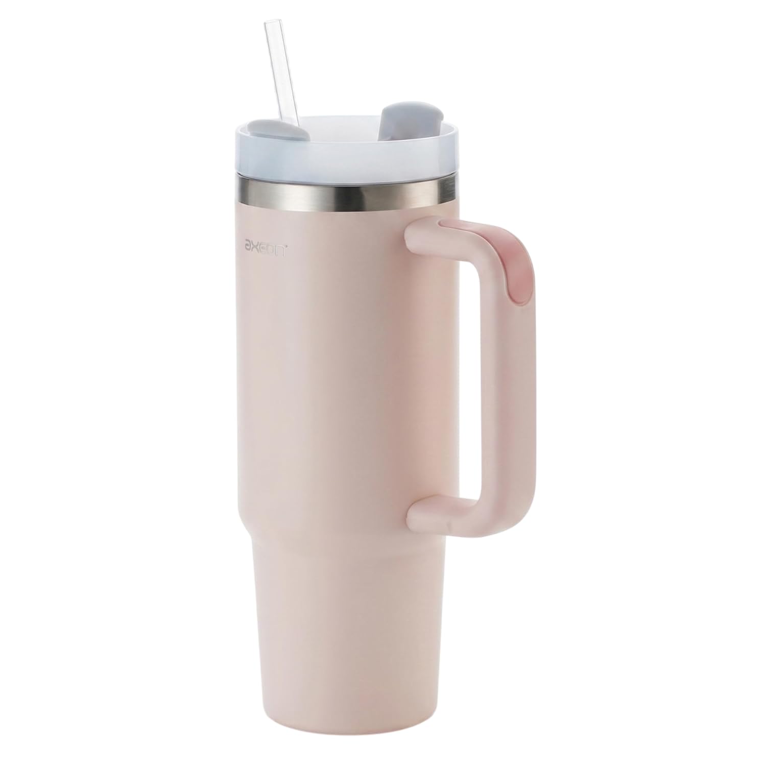 Axeon Stainless Steel Tumbler With Handle & Straw  900Ml | Double Wall Vacuum, Reusable & LeakProof Stanley Sipper | Travel Co