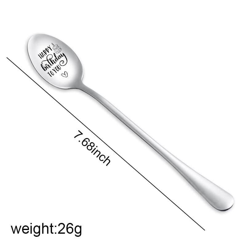 Birthday Spoon Gifts For Women Men Happy Birthday To You Spoons For Best Friend Daughter Son Birthday Gift For Girls Boys Bday G