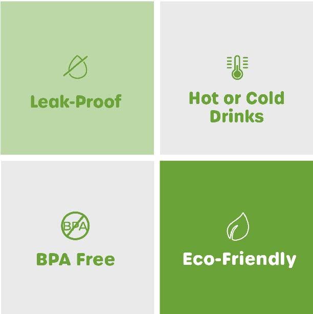 Comfy Package [20 Oz. - 100 Count Disposable White Paper Cups, Hot Coffee Cups - Eco-Friendly Hot Cups