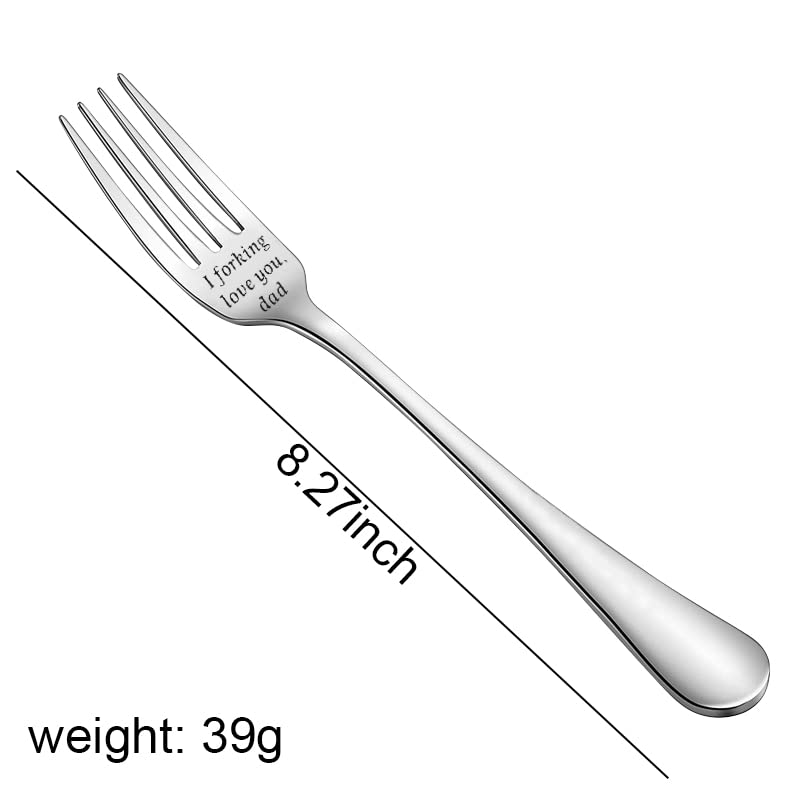 Gifts For Dad Father Day Gift I Forking Love You Fork Engraved Gifts For Dad Birthday Christmas Gift From Daughter Son Wife Dadd