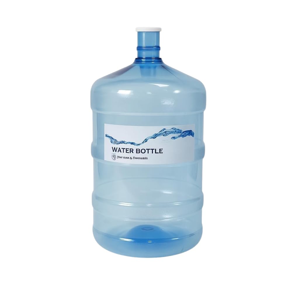 TIMPHO 5 Gallon Water Bottle - BPA Free Durable Plastic Jug with Easy Grip Handle, Reusable Container for Top and Bottom Load Wa