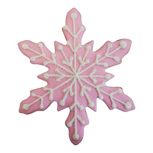 R&M Snowflake Wide 5'' Cookie Cutter In Durable, Economical, Tinplated Steel