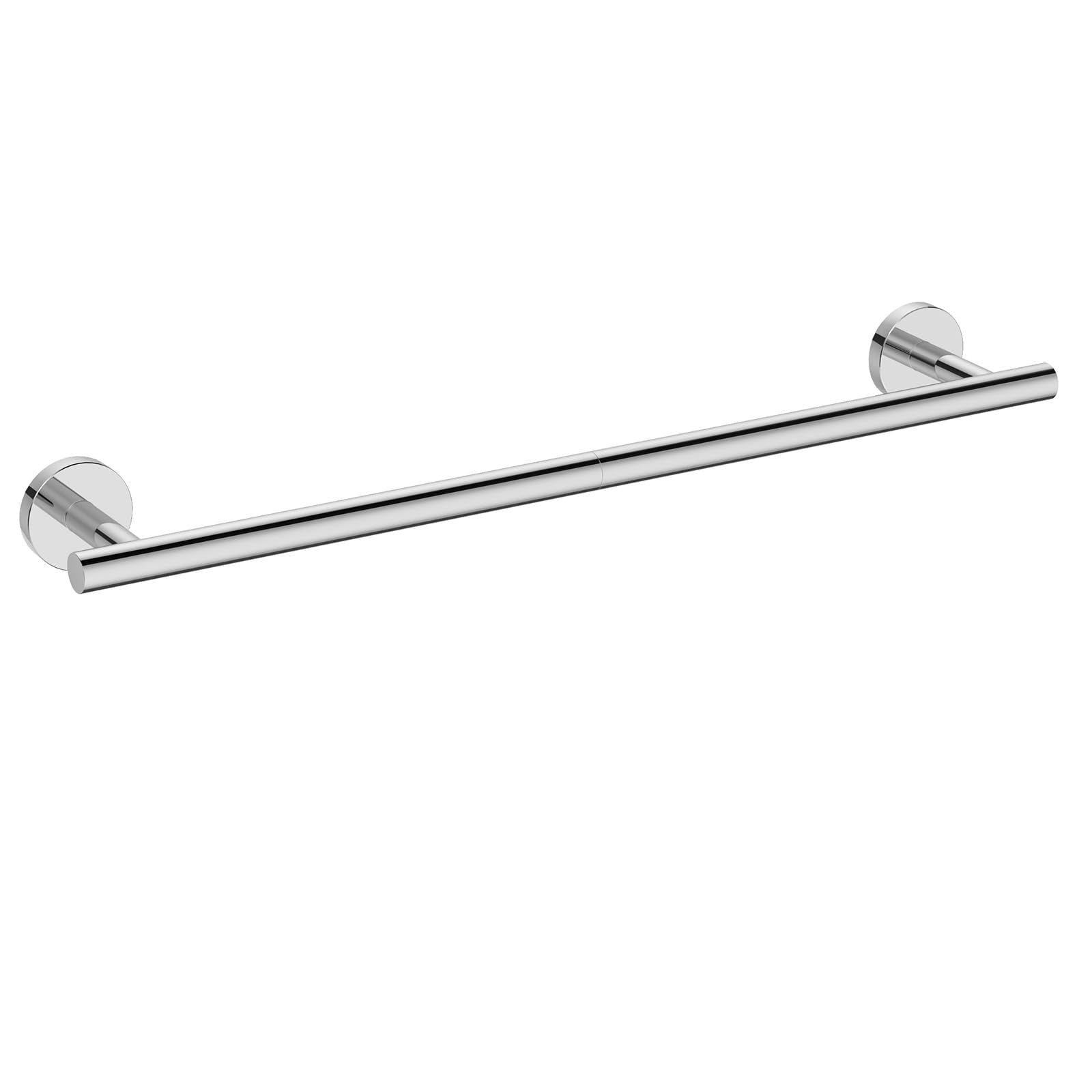 USHOWER Polished Chrome Towel Bar  24-Inch Towel Racks for Bathroom Wall-Mounted  SUS304 Stainless Steel Towel Rod Modern Home Decor (Total Length 27-Inch)