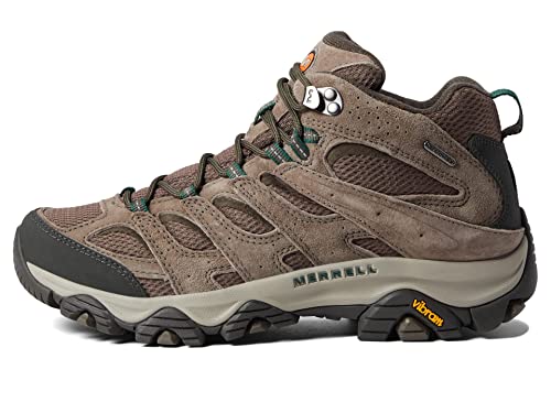 Merrell Mens Moab 3 Mid Waterproof Hiking Boot, Boulder, 10 Wide