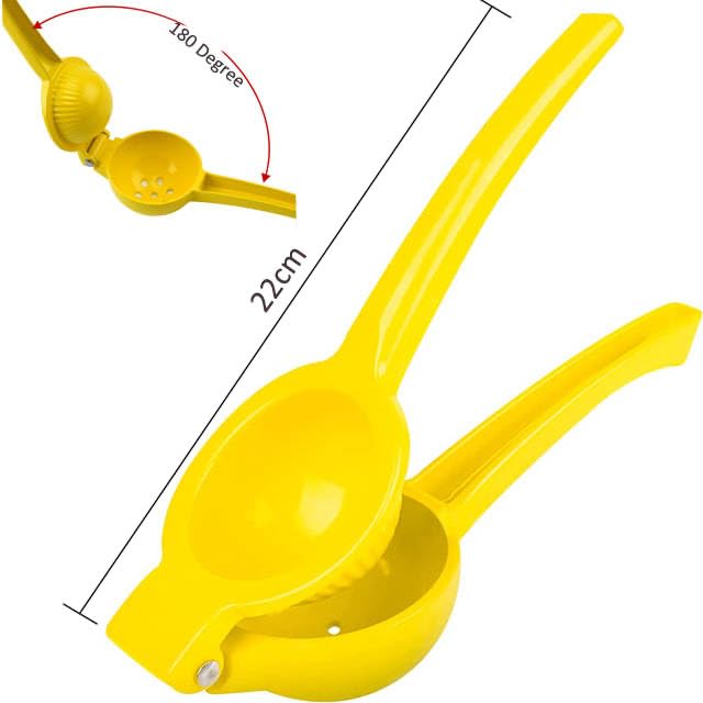 Lemon Squeezer Metal Lime Juice Extractor Citrus Juicer Handheld Heavy Duty Citrus Squeezer Lime Press Squeezer Seedless Manual