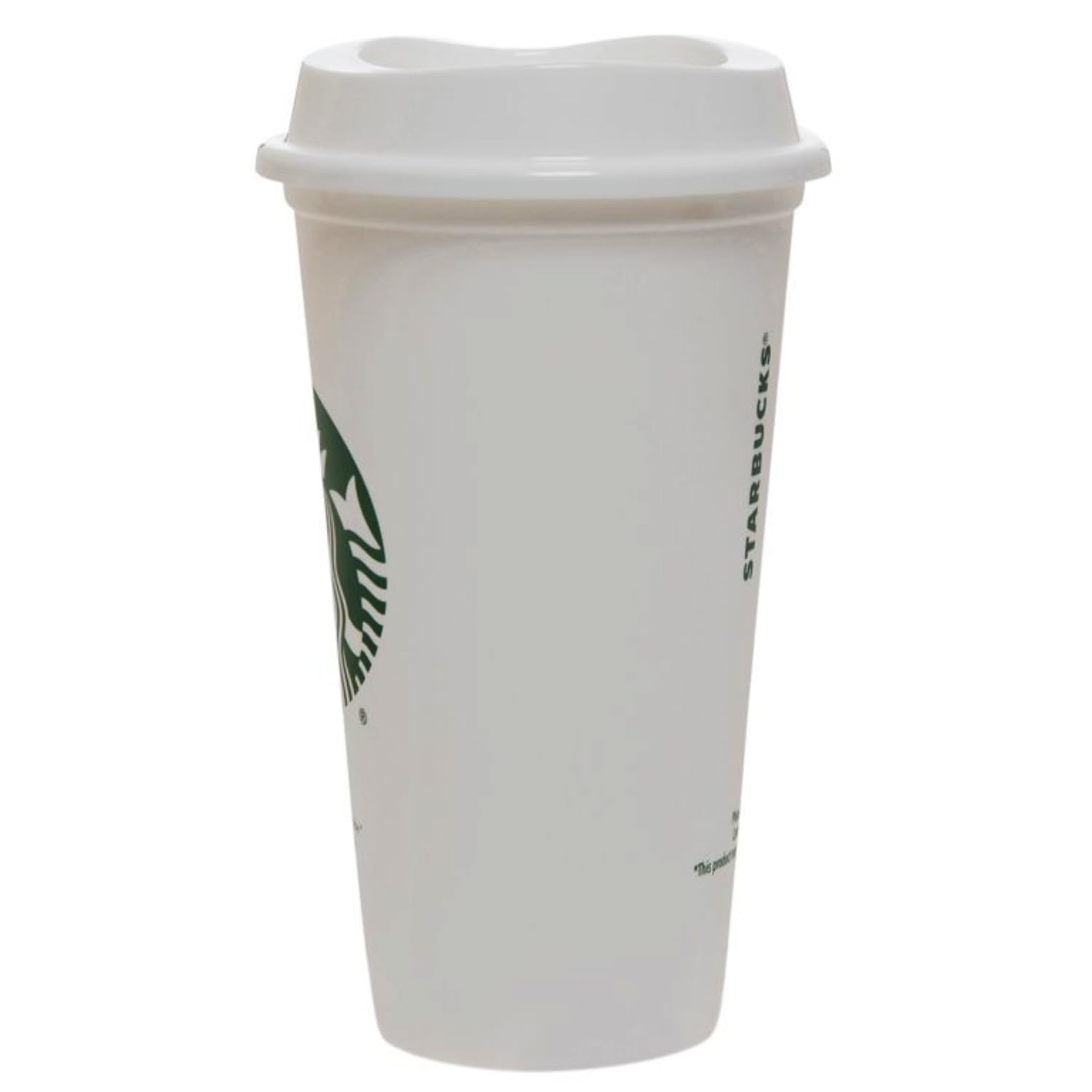 Starbucks White Reusable Travel Mug/Cup/Tumbler Grande Medium  16oz 473ml