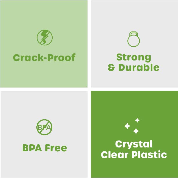 Comfy Package [10 Oz. - 100 Pack Crystal Clear Pet Plastic Cups