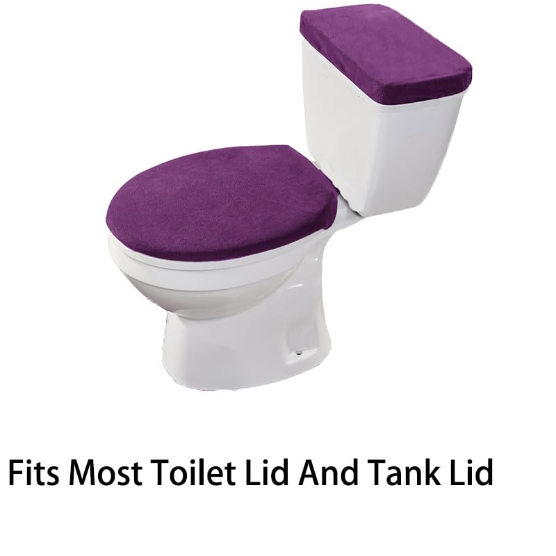 Madeals Memory Foam Bath Mat Set 3 Piece And Toilet Tank Cover Set Combo, Bath Mat Set 2 Piece And Toilet Lid And Tank Cover Set