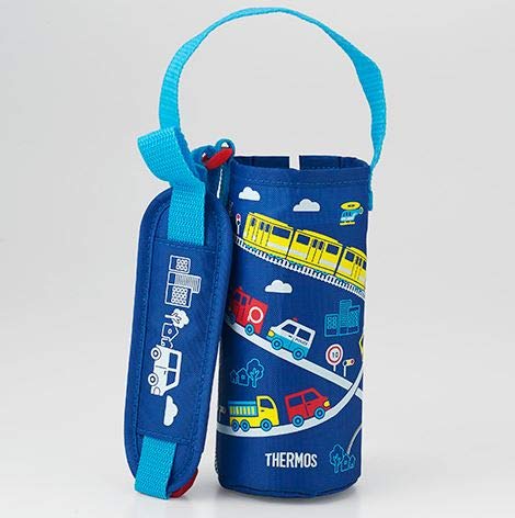 THERMOS Vacuum Insulated Straw Bottle FHL401F Pouch Blue *Product only covers ?