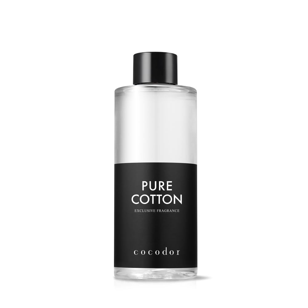 COCODOR Reed Diffuser Oil Refill/Pure Cotton/6.7oz(200ml)/1 Pack/Aroma Therapy, Home Fragrance, Scented Oils, Oils for Reed Diff