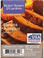 Better Homes And Gardens Banana Pumpkin Bread Scented Wax Cubes, Net Wt 2.5 Oz