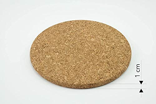 Ikea Cork Heat Trivet Table Mat Set of 3 - 19 cm Diameter, Durable and Stylish Kitchen Accessory