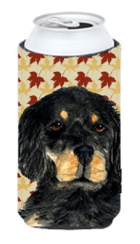 Gordon Setter Fall Leaves Portrait  Tall Boy Beverage Insulator Beverage Insulator Hugger