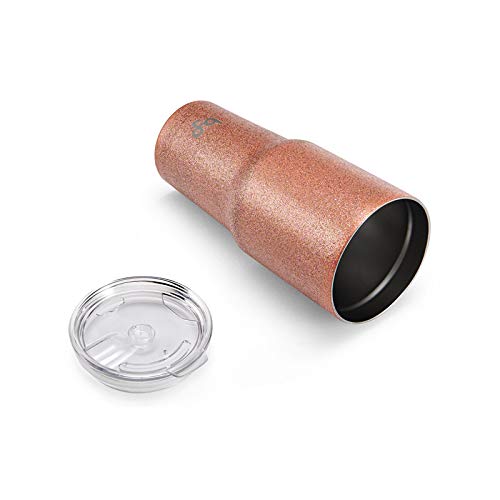 Byo By Built 30 Ounce Double Walled Stainless Steel Tumbler Rose Gold Glitter 5237748