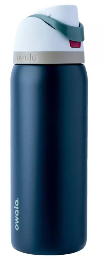 Owala 32oz FreeSip Stainless Steel Water Bottle - Navy Nights