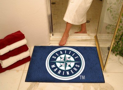 MLB - Seattle Mariners 4ft. x 6ft. Plush Area Rug