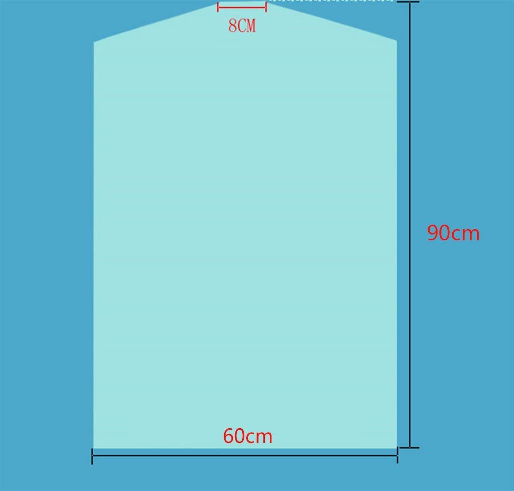Ancous 40Pcs Clear Plastic Dry Cleaning Garment Bags Can Be Hung Transparent Clothing Dust Cover.