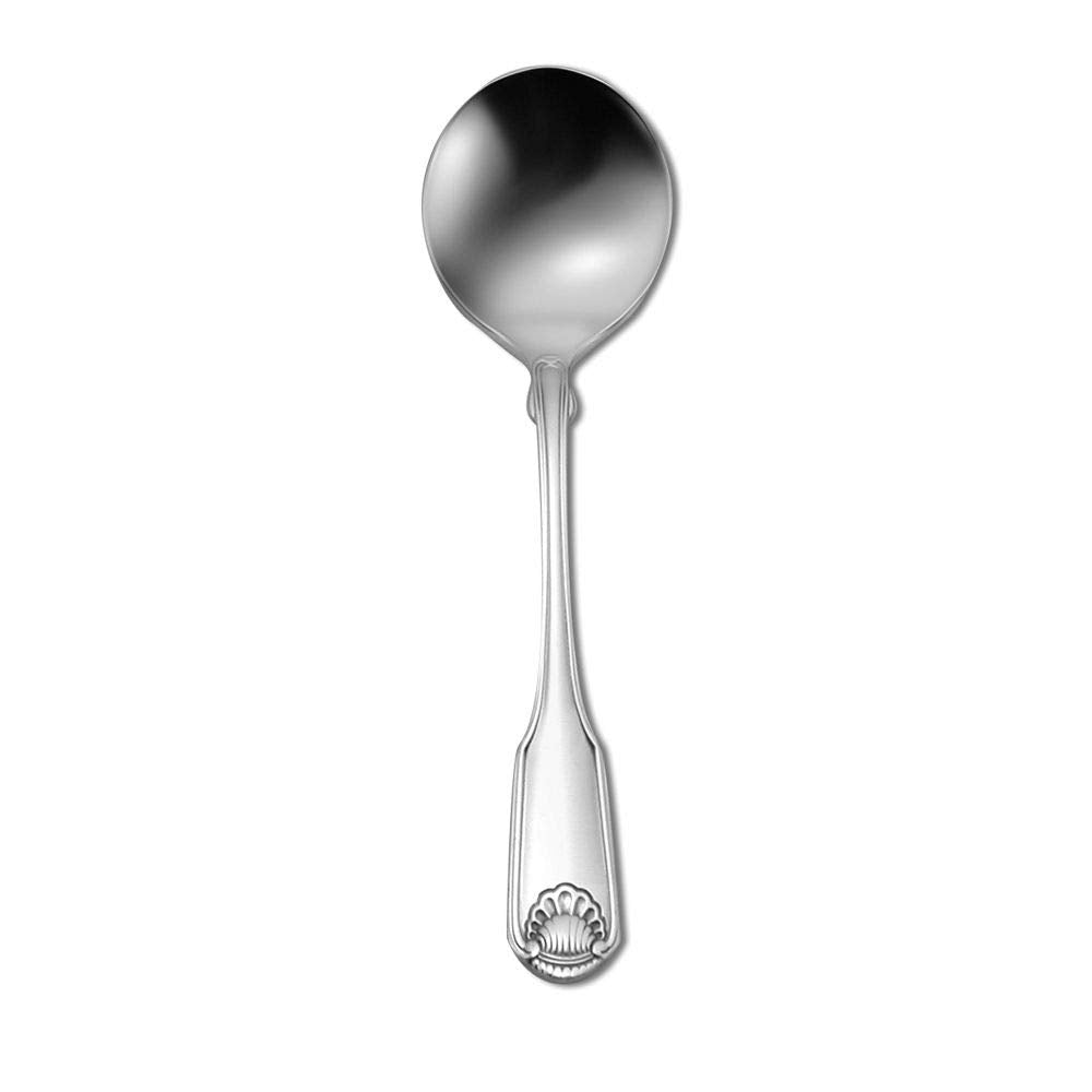 Oneida 2496Sblf Classic Shell S/S 5-7/8'' Bouillon Spoon - Dozen