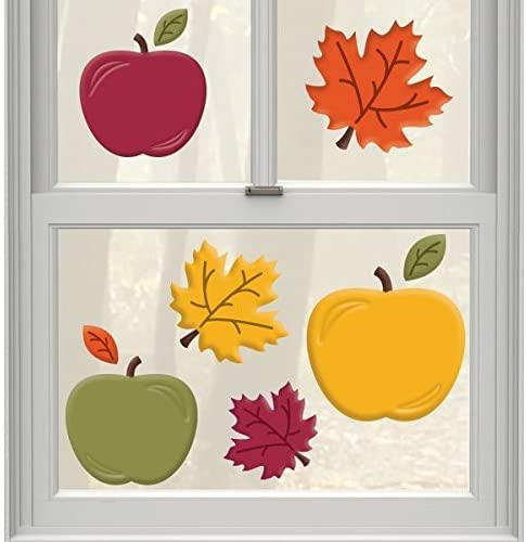 Amscan Apples Gel Clings Decoration  Multicolor  1ct
