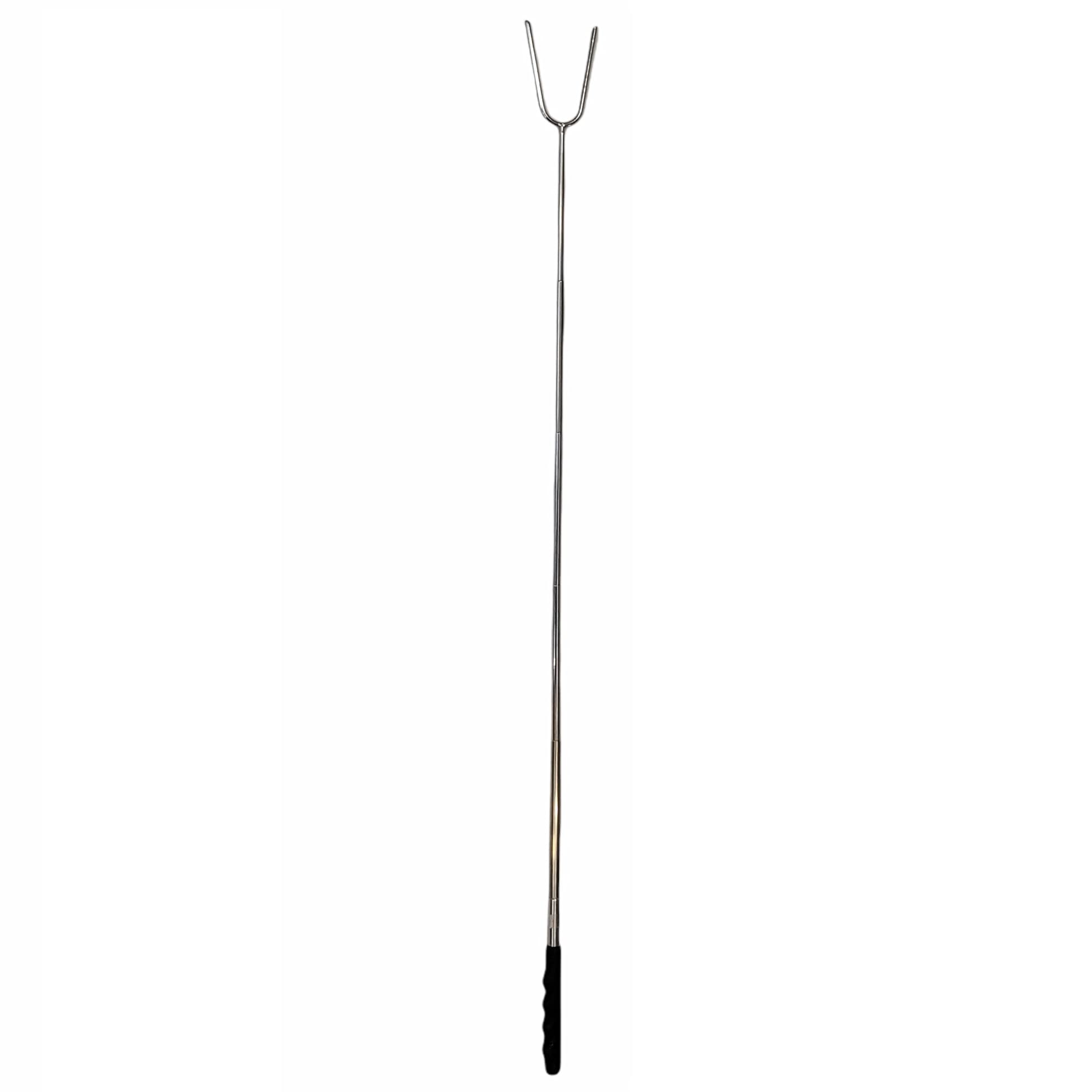 Handy Housewares Telescoping Barbecue Fork, Camp Fire Roasting Stick, Extends From 10'' To 33'' Long, Great For Bbq Hot Dogs, Sm