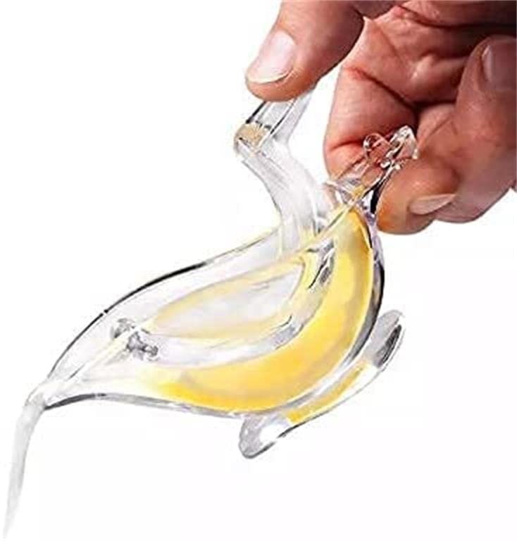 New Acrylic Manual Lemon Slice Squeezer, Portable Transparent Fruit Juicer, Elegance Bird Shape, Hand Juicer For Orange Lemon Li