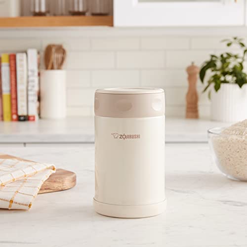 Zojirushi Stainless Steel Food Jar, 16.9-Ounce, Cream