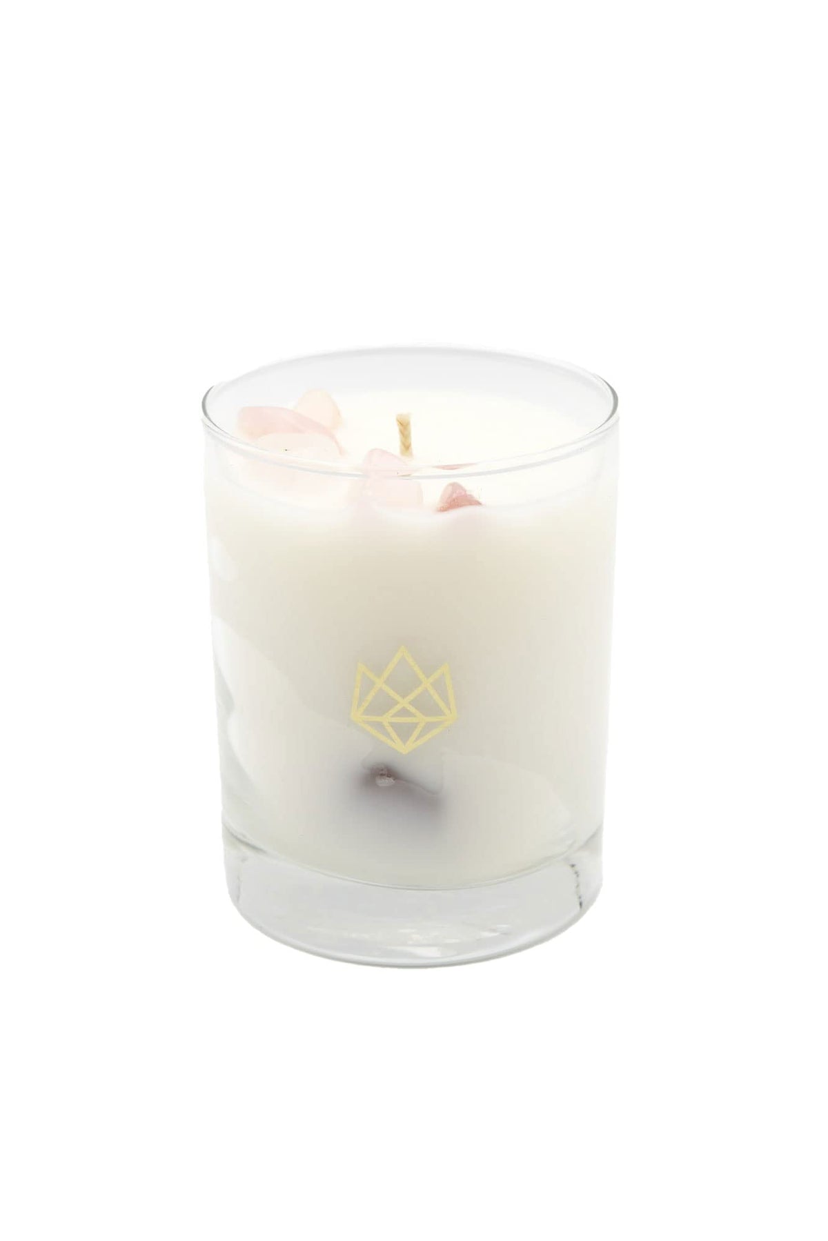 Aluminate Life Luxury Glass Jar Candle, 14.5 OZ, Sleep - Rose Quartz Crystal Infused - Scents of Rose, Lavender, and Vanilla - T