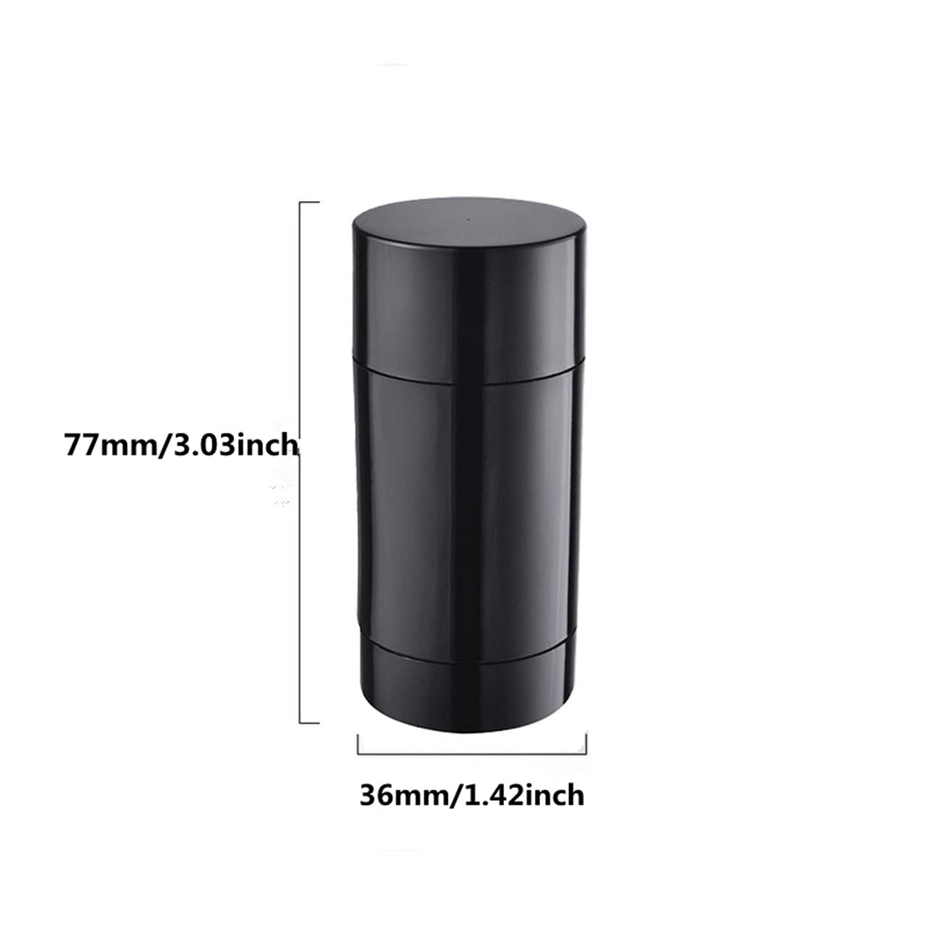 Healthcom 10 Pack 30Ml Empty Round Deodorant Containers 1 Oz Twist Up Filling Stick Deodorant Container Plastic Deodorant Bottle