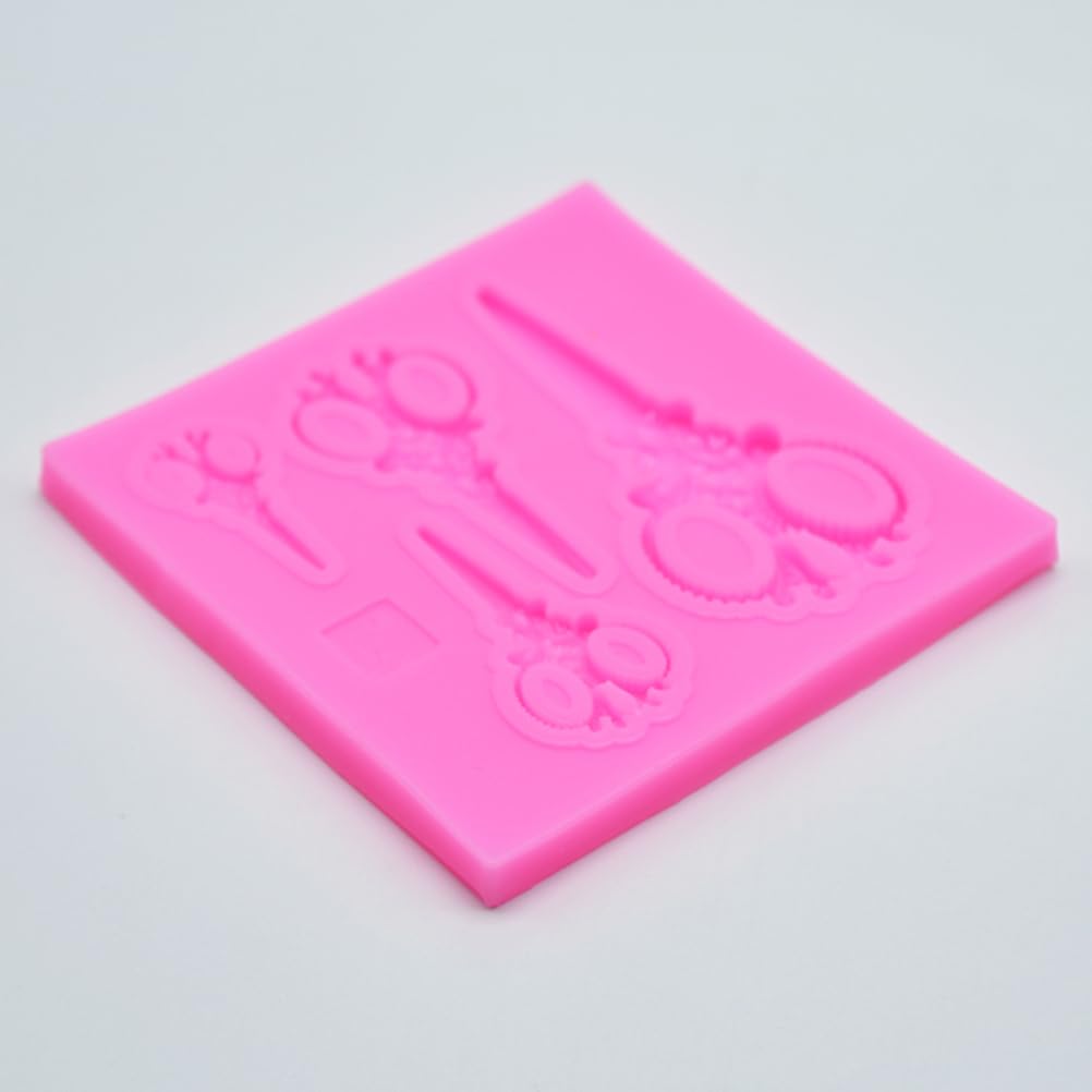 Veemoon Fondant Silicone Mold Chocolate Scissors Molds Diy Baking Molds Cake Decoration Mold Small Decorate Food Mold For Cupcak