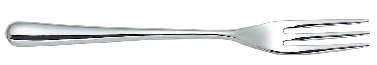 Alessi Caccia Dessert Fork, Silver