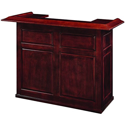 Ram Game Room Dry Bar With Mini Fridge Pocket, 60'', English Tudor