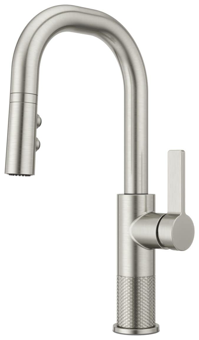 Pfister, GT572-MTS, Montay 1.8 GPM Single Hole Pull Down Bar Faucet, Stainless Steel