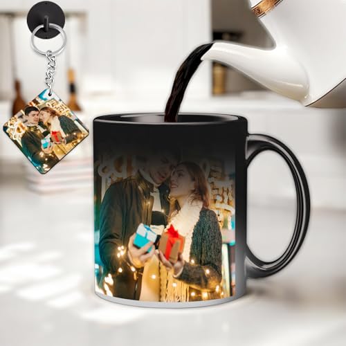 K1Gifts Personalized Custom Photo Quote Name Wish Ceramic Magic Mug For Birthday, Anniversary ValentineS Day 325 Ml (Magic Mug)