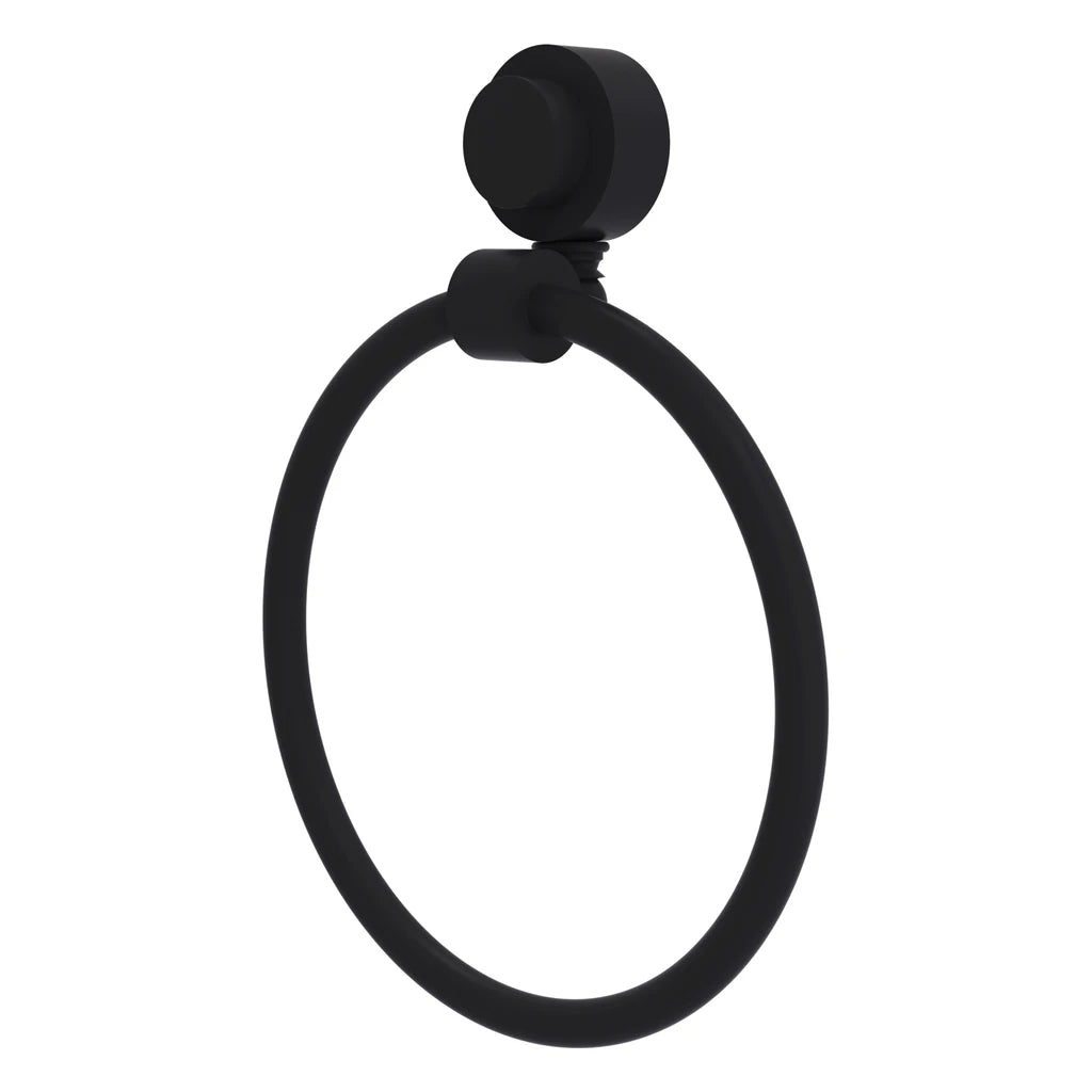 Venus Collection Towel Ring With Dotted Accent - 416D-Bkm