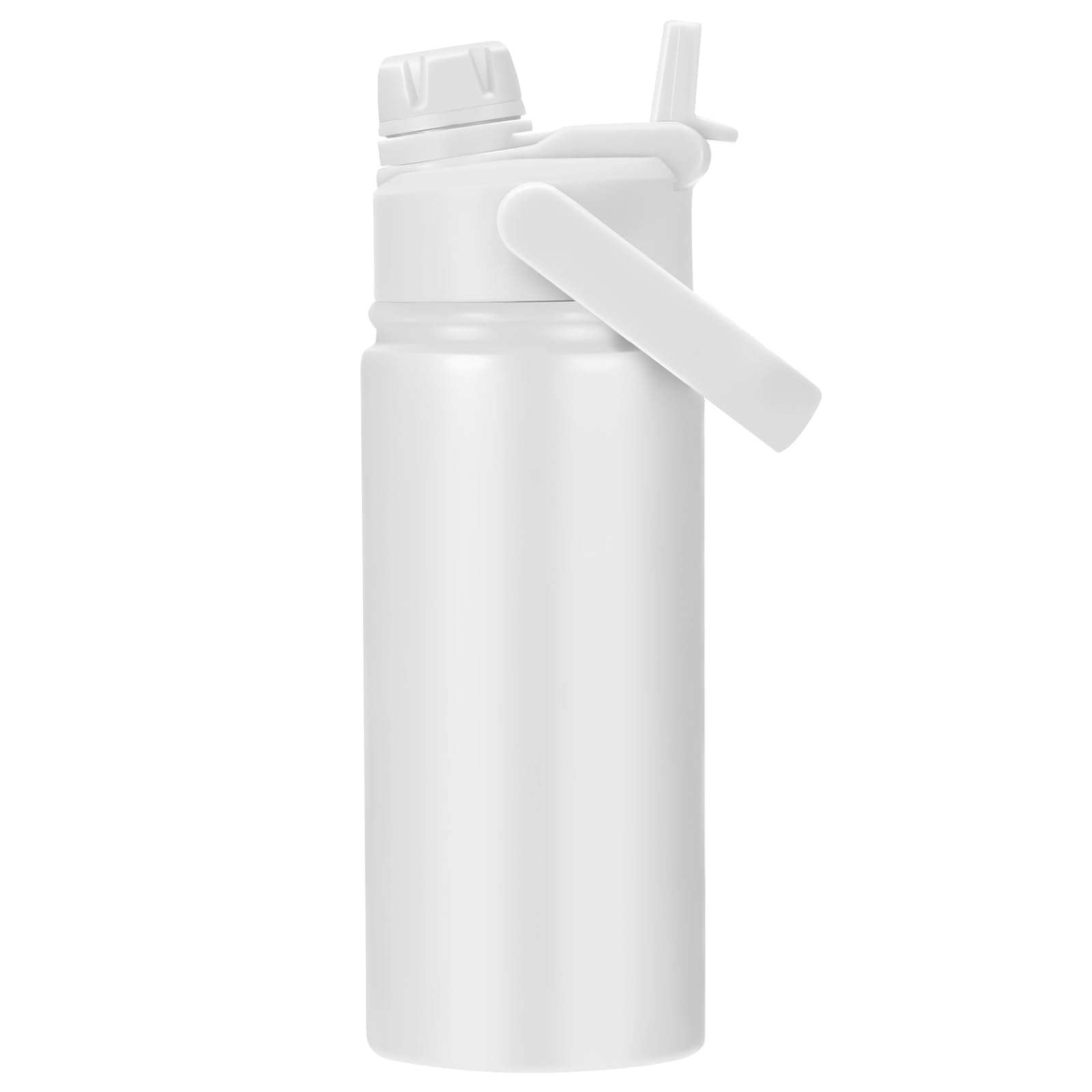 FOLAI 17oz Kids Water Bottle with Leakproof, 2in1 Straw Lid | Stainless Steel Insulated Tumbler for Toddlers, School, Gift | B