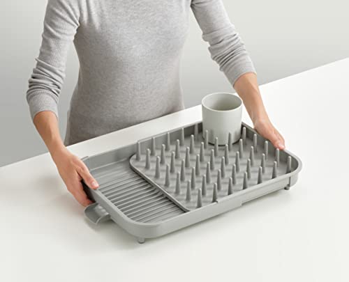 Joseph Joseph Duo Expandable Dish Drying Rack  Gray  2-Tier