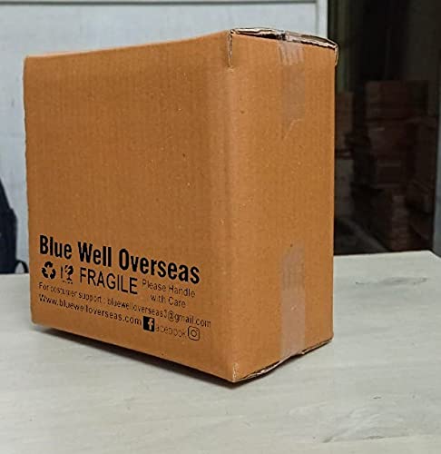 BWO Moroccan Hanging Lantern | Laltern Lamp with Tealight Candle Holder (Set of 6, Combo) (Gold RED Glass)