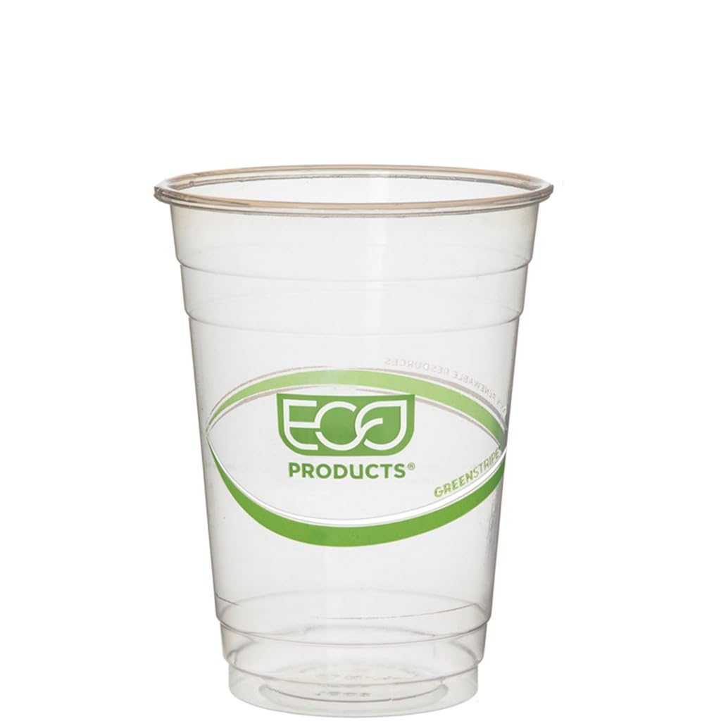 Greenstripe Cold Drink Cups, 16Oz, Clear, 50/Pack, Sold As 1 Package, 50 Each Per Package