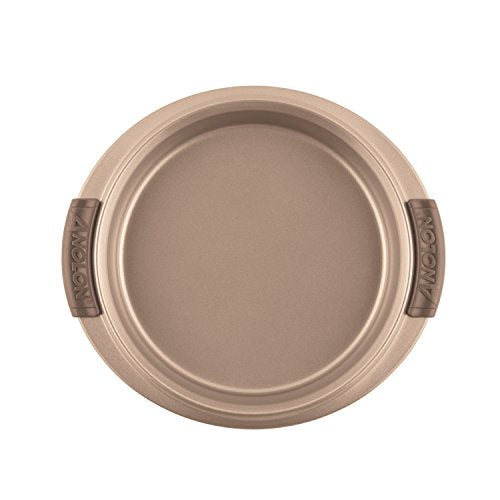 Anolon Bronze Nonstick Baking Pan / Nonstick Cake Pan, Round - 9 Inch, Brown