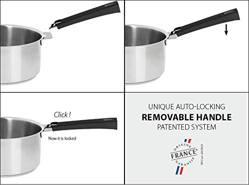 Cristel Strate Set of Handles, 13 Piece, Silver