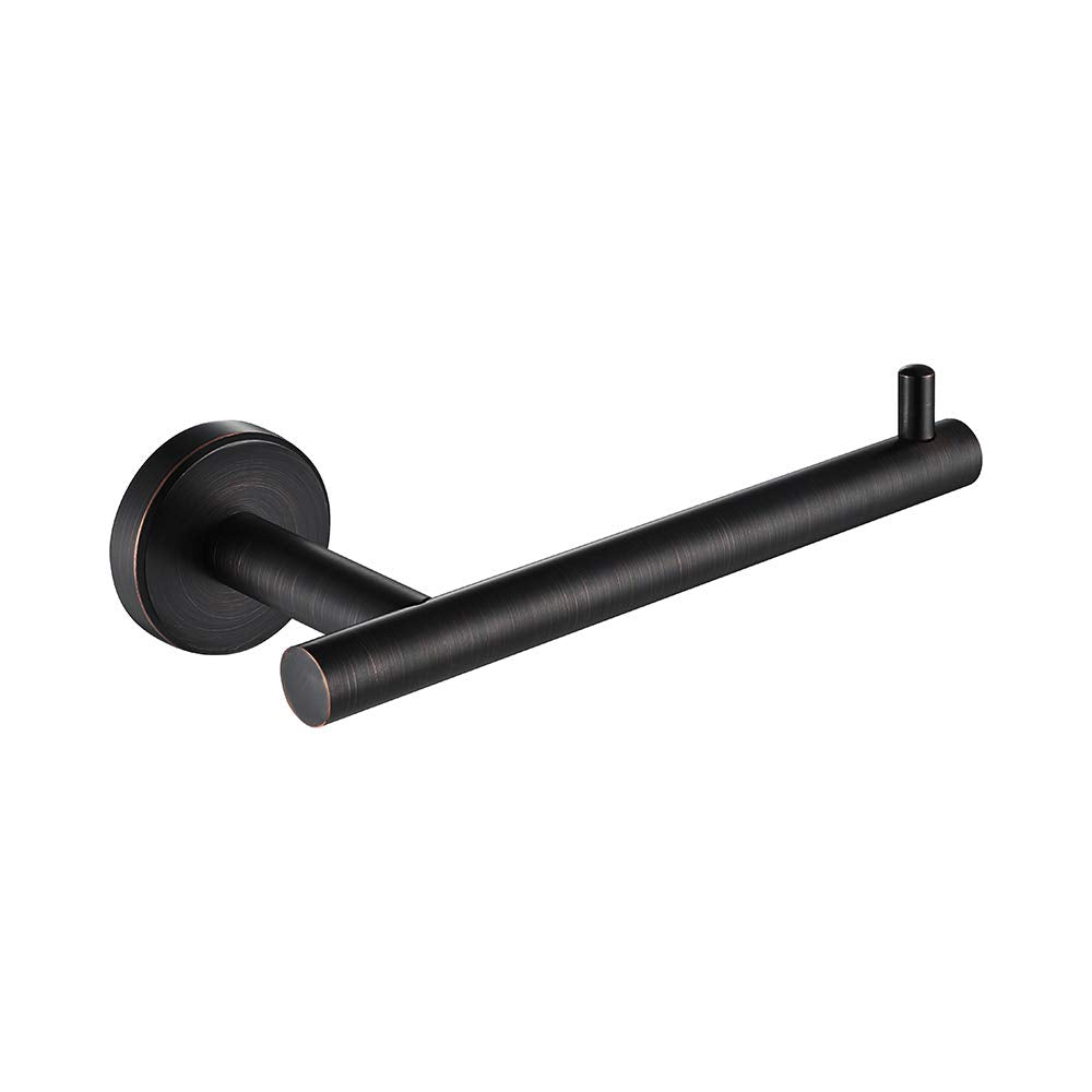 JQK Toilet Paper Holder Oil Rubbed Bronze  5 Inch 304 Stainless Steel Thick 0.8mm Tissue Paper Dispenser for Bathroom  Hold Mega Rolls Wall Mount  TPH100-ORB