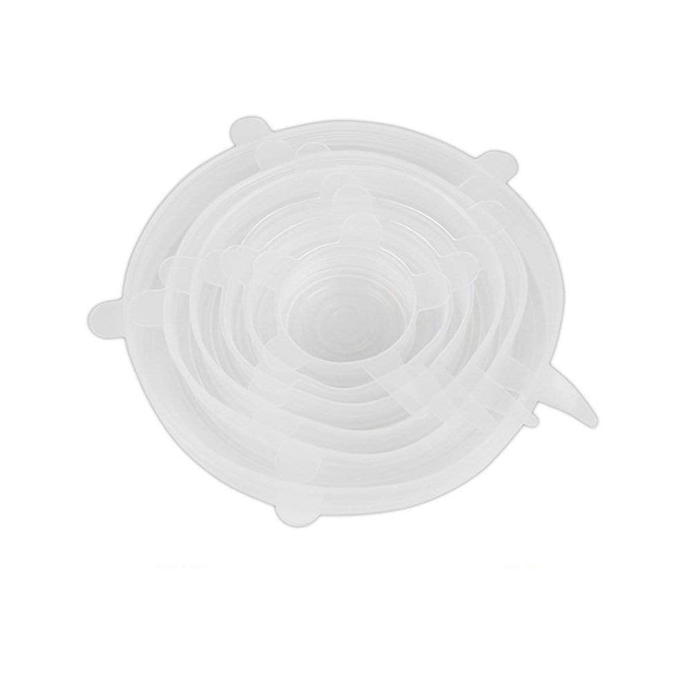 Hg Hgrope Silicone Stretch Reusable Durable And Expandable Lids, White
