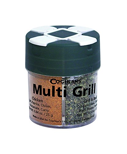 Coghlans Multi-Grill Spice And Herb Assortment Shaker (Seafood, Pepper Steak, Chicken, Grill & Boil)